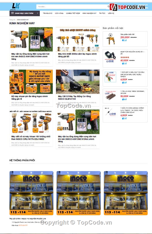 sharecode thiết bị điện,web thiết bị điện tử,Sharecode Website Bán thiết bị,linh kiện điện tử